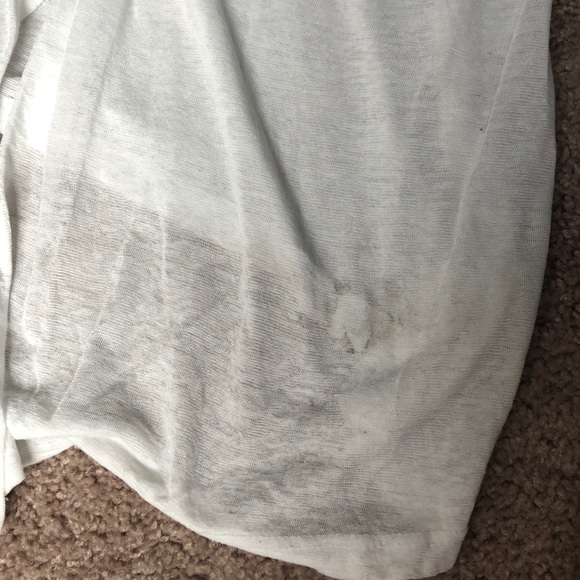 Sheer white and blue tank top - Picture 5 of 6